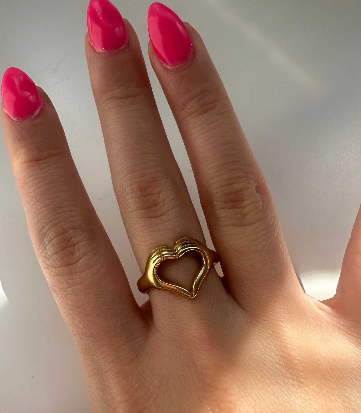 Heart Hands Ring