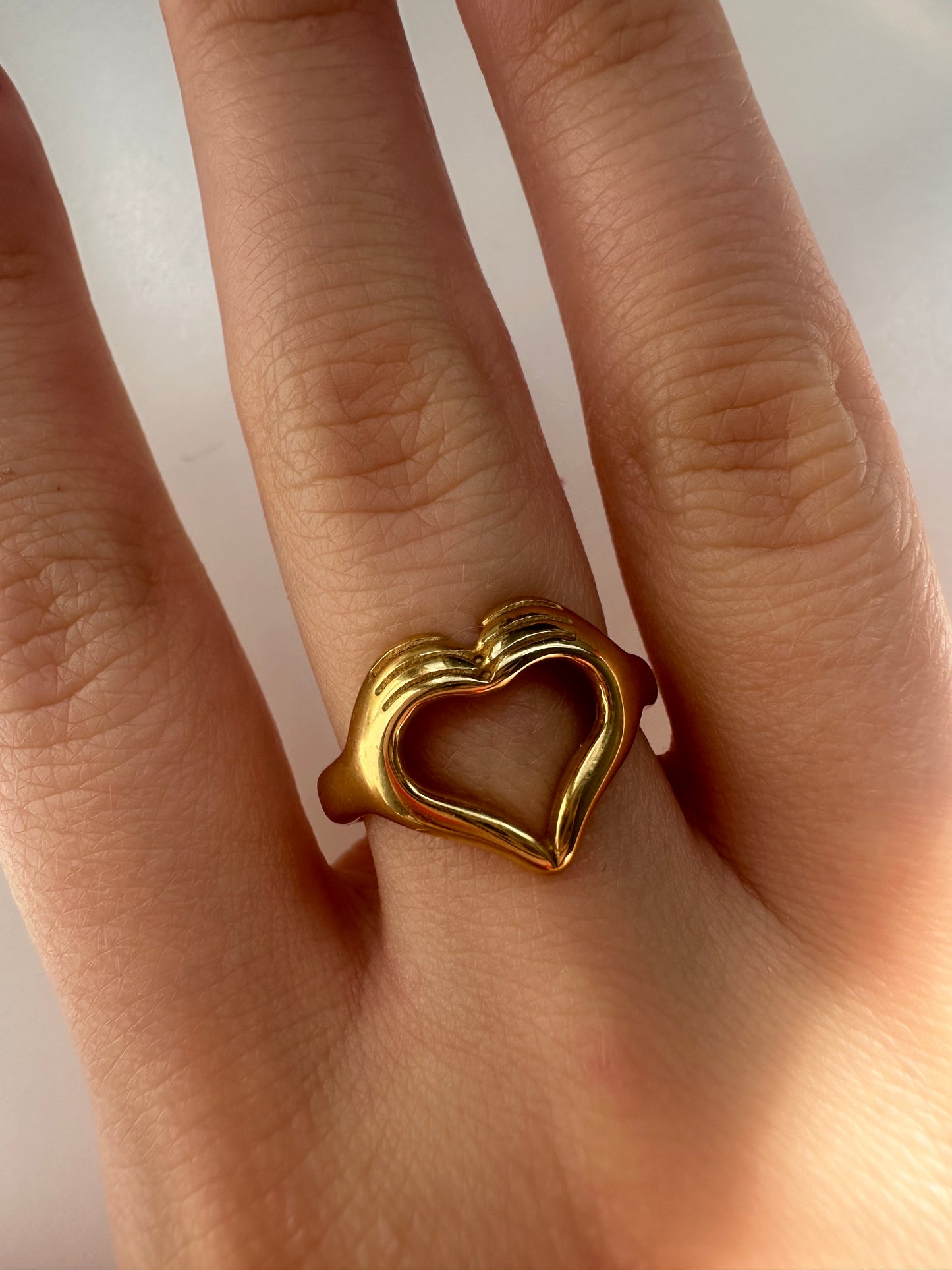 Heart Hands Ring