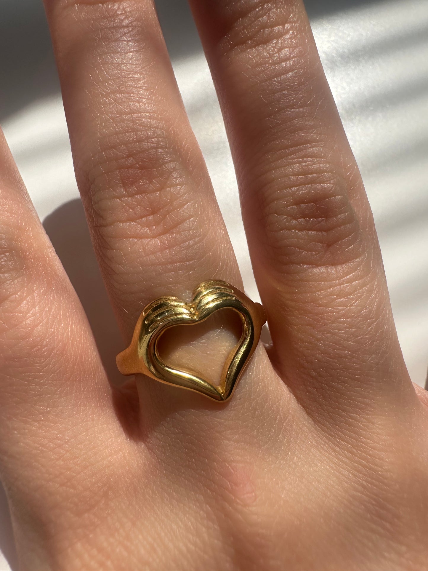 Heart Hands Ring